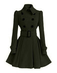 Women's Lightweight Windbreaker Trench Coat – Slim Fit Medium Length for Spring and Fall 1