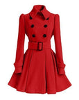 Women's Lightweight Windbreaker Trench Coat – Slim Fit Medium Length for Spring and Fall 3