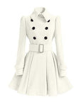 Women's Lightweight Windbreaker Trench Coat – Slim Fit Medium Length for Spring and Fall 6