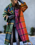 Women's Oversized Wool Blend Long Coat with Notched Lapel – Stylish Winter Coat for Autumn/Winter 1