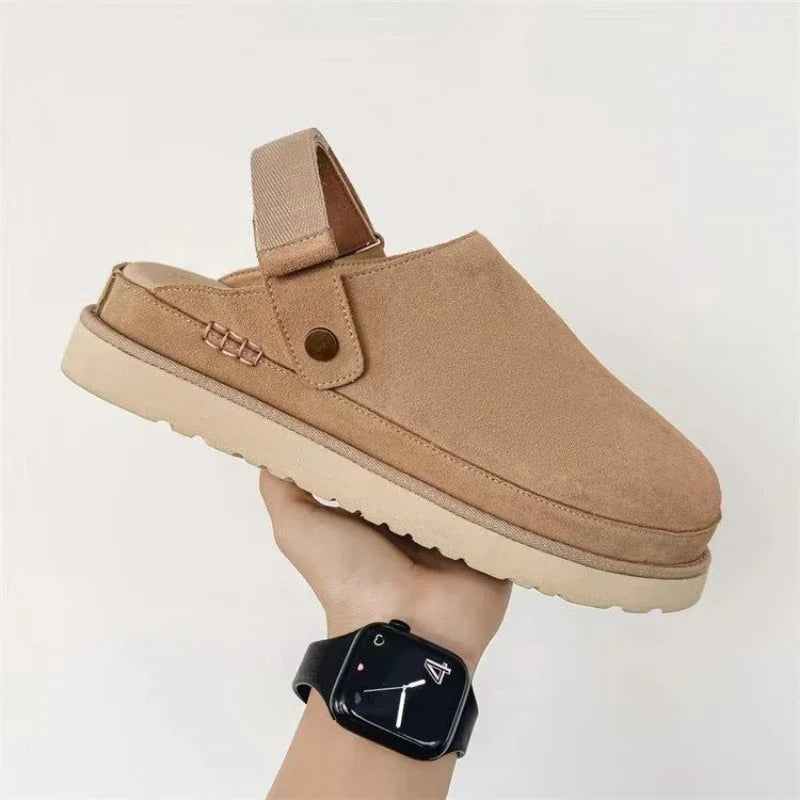 Women's Plush Platform Slippers – Elegant Casual Footwear Size 43 for Home and Outdoor Use 0