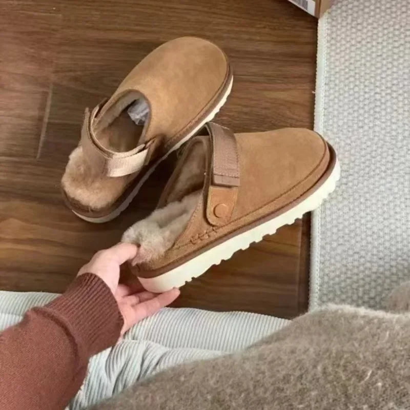 Women's Plush Platform Slippers – Elegant Casual Footwear Size 43 for Home and Outdoor Use 3