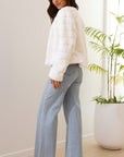 Women's Quilted Faux Fur Crop Jacket with Open Front – Structured Fit for Stylish Comfort 3