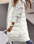 Women’s Quilted Hooded Bodywarmer – Oversized Long Padded Vest for Casual Wear 6