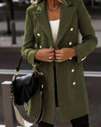 Women's Slim Fit Double-Breasted Mid-Length Coat – Elegant Winter Coat for Business and Casual Wear 4