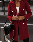 Women's Slim Fit Double-Breasted Mid-Length Coat – Elegant Winter Coat for Business and Casual Wear 5