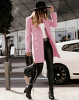 Women's Slim Fit Double-Breasted Mid-Length Coat – Elegant Winter Coat for Business and Casual Wear 7