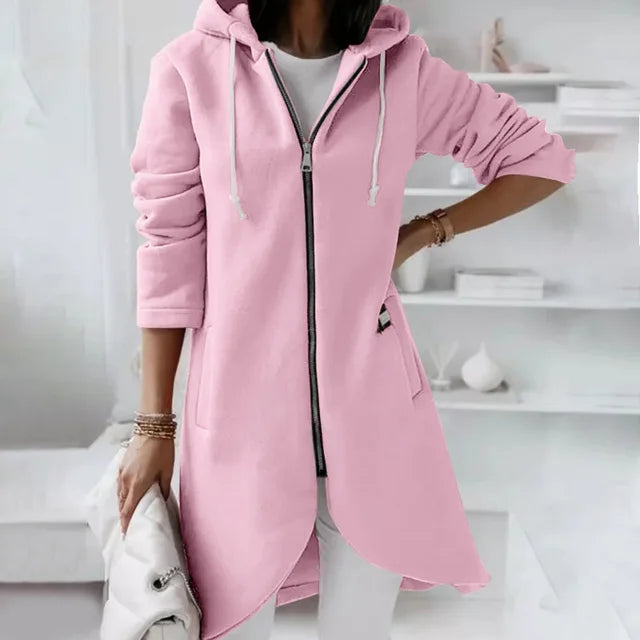 Women's Soft Hooded Jacket with Pockets – Cozy Winter Coat for Casual Outings and Comfort 5