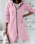 Women's Soft Hooded Jacket with Pockets – Cozy Winter Coat for Casual Outings and Comfort 5