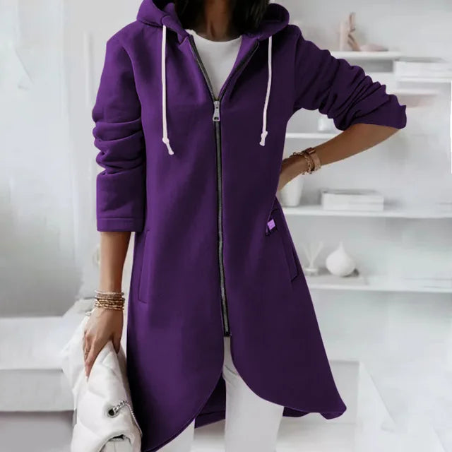 Women&#39;s Soft Hooded Jacket with Pockets – Cozy Winter Coat for Casual Outings and Comfort 6