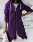 Women's Soft Hooded Jacket with Pockets – Cozy Winter Coat for Casual Outings and Comfort 6