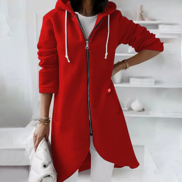 Women&#39;s Soft Hooded Jacket with Pockets – Cozy Winter Coat for Casual Outings and Comfort 7