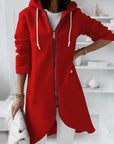 Women's Soft Hooded Jacket with Pockets – Cozy Winter Coat for Casual Outings and Comfort 7