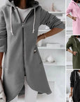 Women's Soft Hooded Jacket with Pockets – Cozy Winter Coat for Casual Outings and Comfort 8
