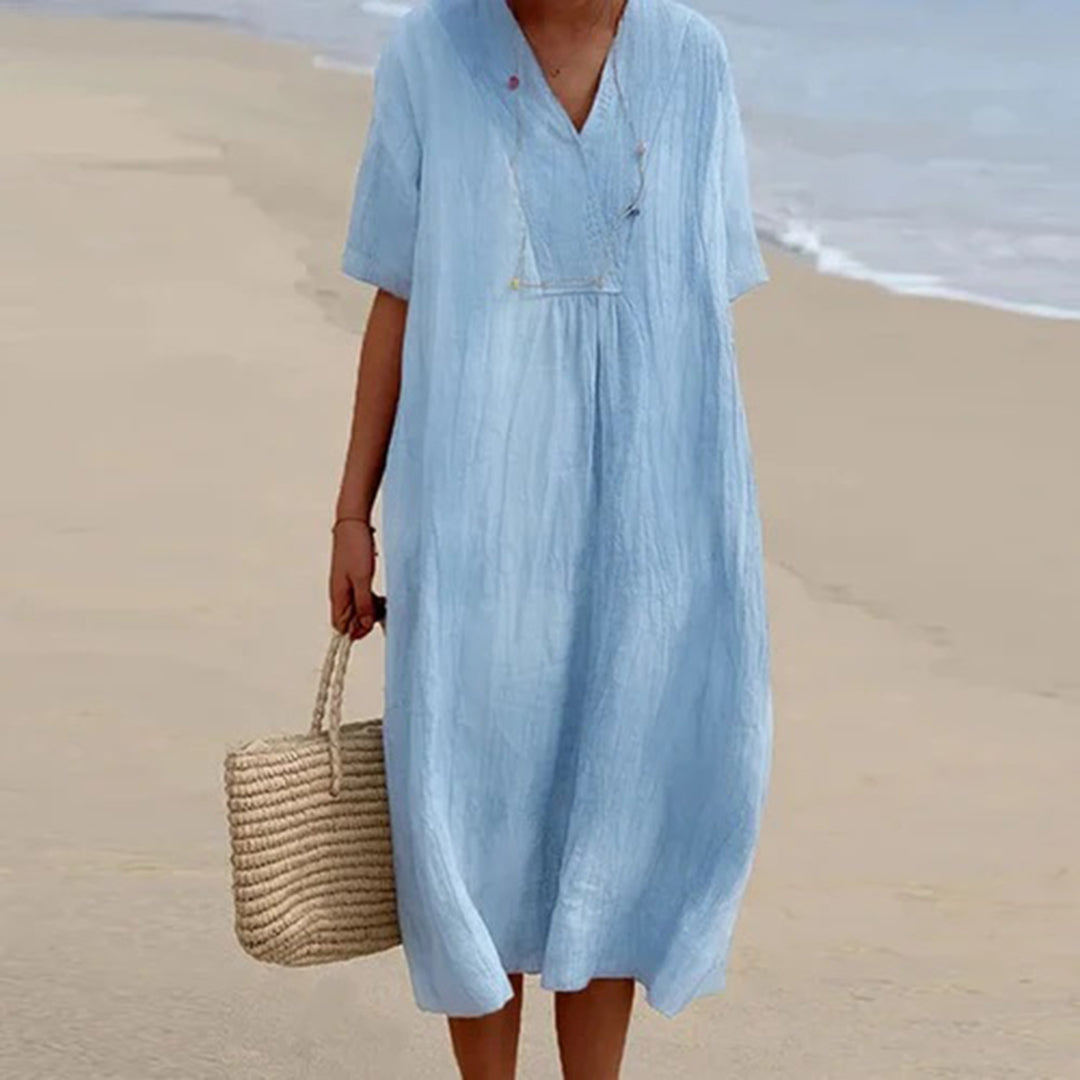 Women's Summer Dress, Lightweight Casual Loose Fit in Vibrant Colors 1