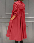 Women's Waterproof Hooded Jacket - Lightweight Knee-Length Relaxed Fit with Zip Closure 5