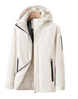 Women's Waterproof Quilted Jacket with Detachable Hood – Windproof Winter Coat for Outdoor Activities 10