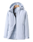 Women's Waterproof Quilted Jacket with Detachable Hood – Windproof Winter Coat for Outdoor Activities 11