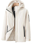 Women's Waterproof Quilted Jacket with Detachable Hood – Windproof Winter Coat for Outdoor Activities 1