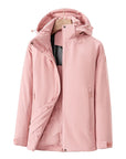 Women's Waterproof Quilted Jacket with Detachable Hood – Windproof Winter Coat for Outdoor Activities 9