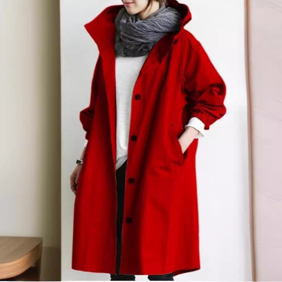 Women&#39;s Waterproof Rain Jacket, Lightweight Hooded Windbreaker for Outdoor Activities 6