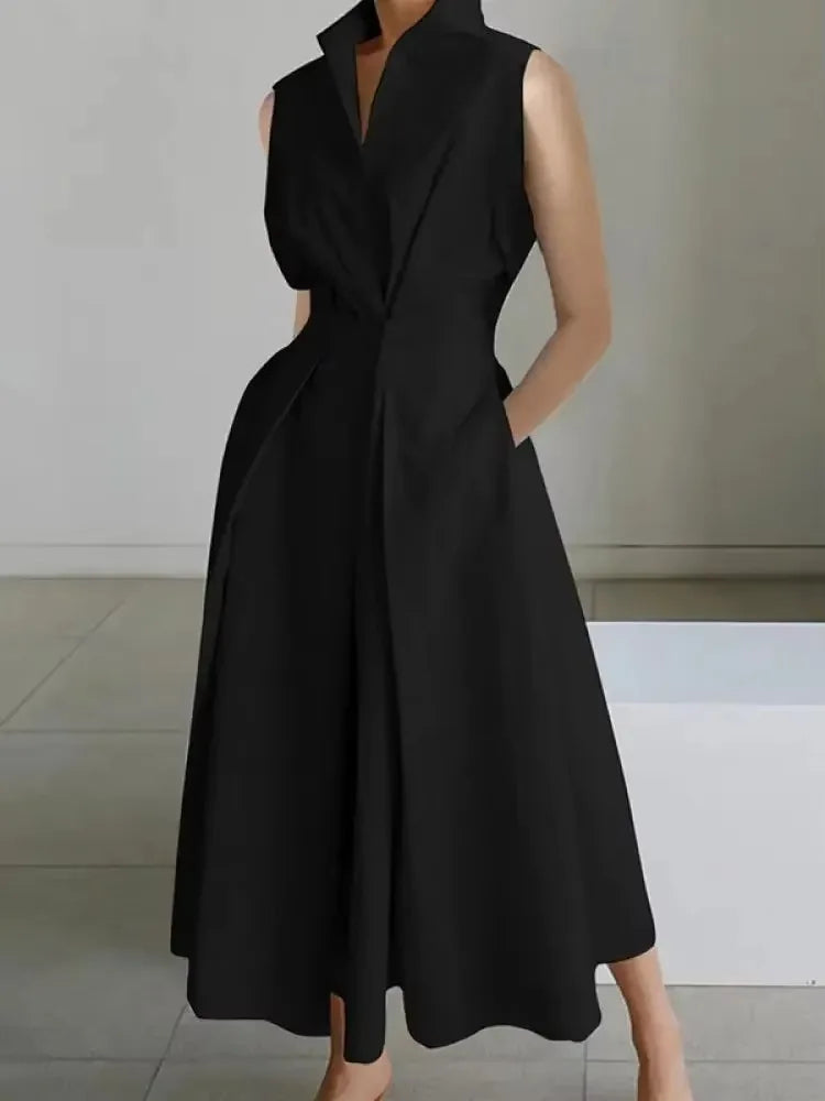Womens Midi Dress with Chic A-Line Design & Comfortable Fit 2