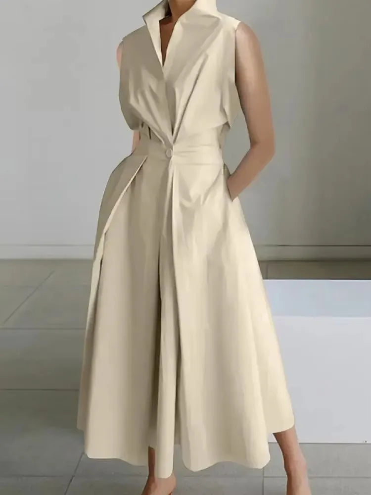 Womens Midi Dress with Chic A-Line Design & Comfortable Fit 3