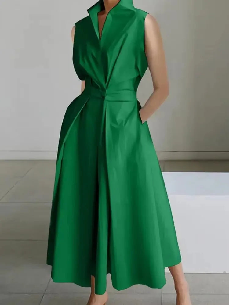 Womens Midi Dress with Chic A-Line Design & Comfortable Fit 4