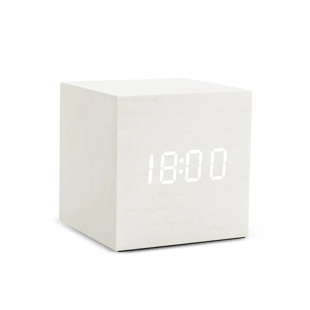 WoodAura | Modern Elegant Digital Alarm Clock with Temperature Display 3