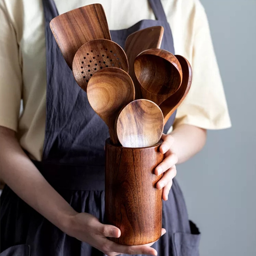 WoodChef - Teak Wood Kitchen Tools Set 0