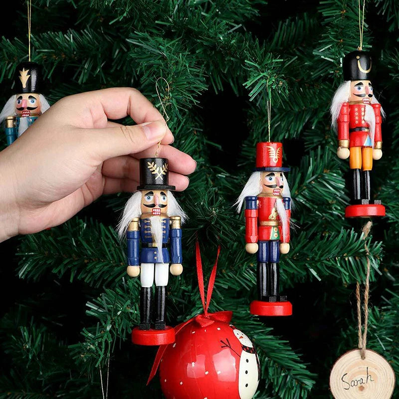 WoodSplendor | Set of 6 Mini Nutcracker Ornaments 1