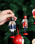 WoodSplendor | Set of 6 Mini Nutcracker Ornaments 1