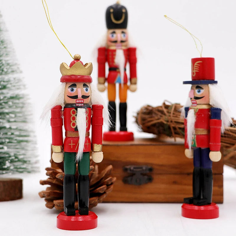 WoodSplendor | Set of 6 Mini Nutcracker Ornaments 2