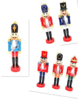 WoodSplendor | Set of 6 Mini Nutcracker Ornaments 6