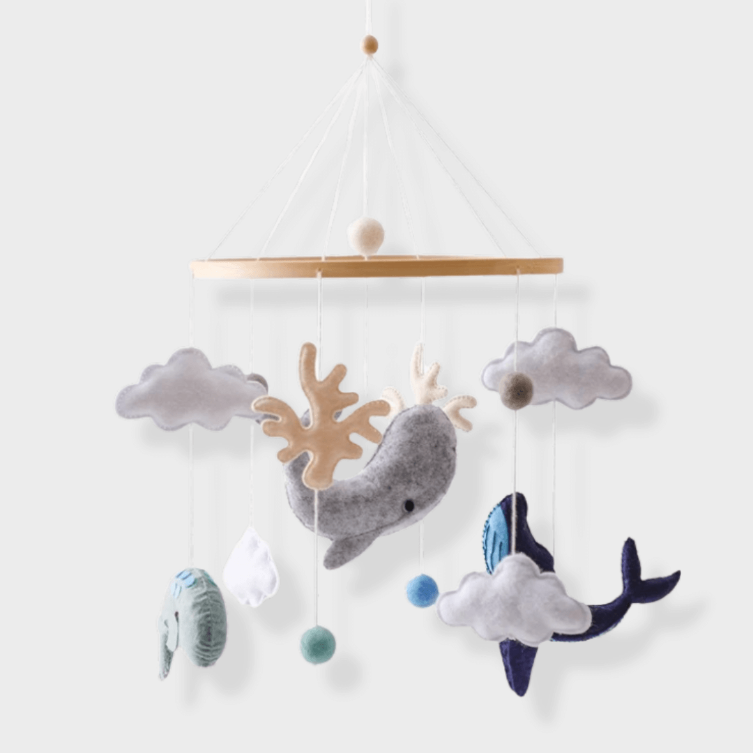 Wooden Baby Mobile – Natural Crib Mobile for Soothing Sleep and Nursery Decor 0