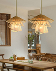 Woodhaven | Refined Rattan Wooden Hanging Lamp 0