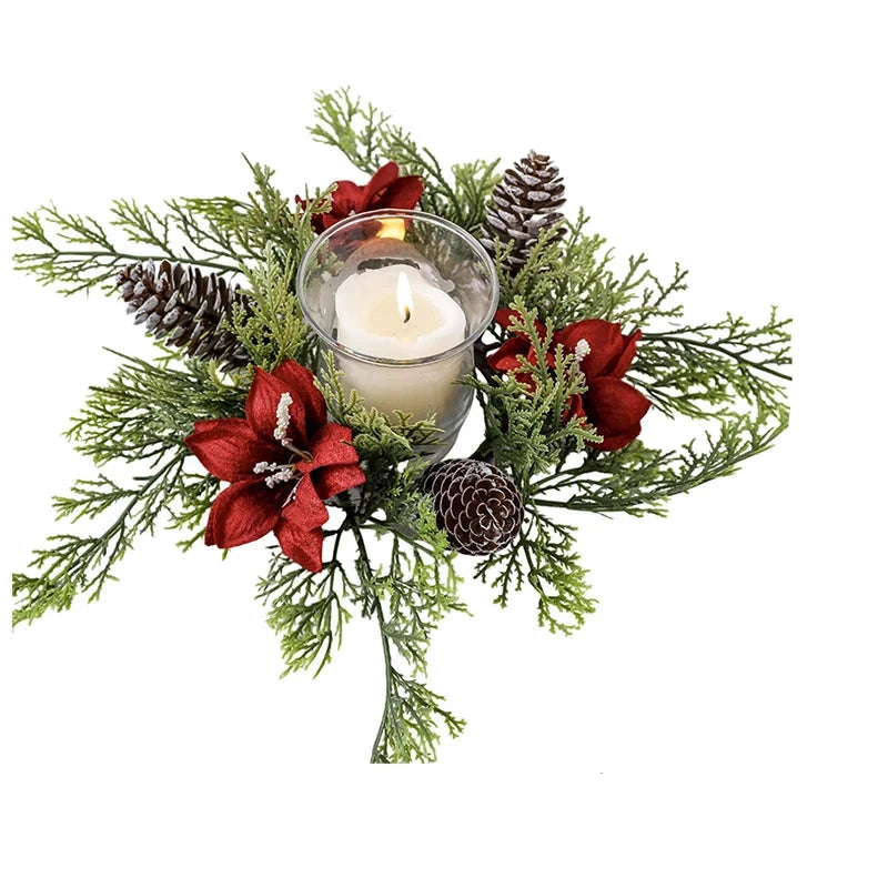 WreathElegance | Stylish Candle Holder for Christmas Decoration 6
