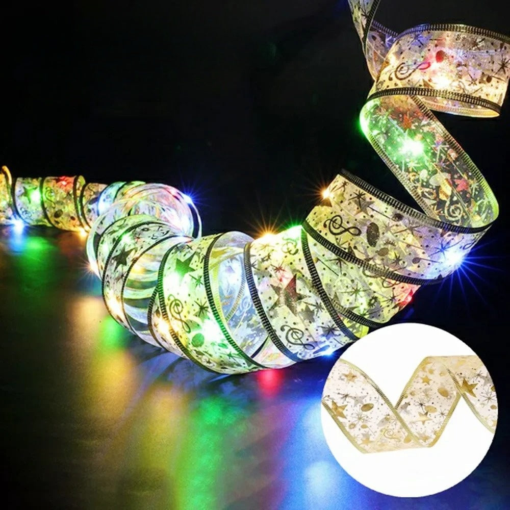 XmasSlinger | Christmas lights and ribbons 5