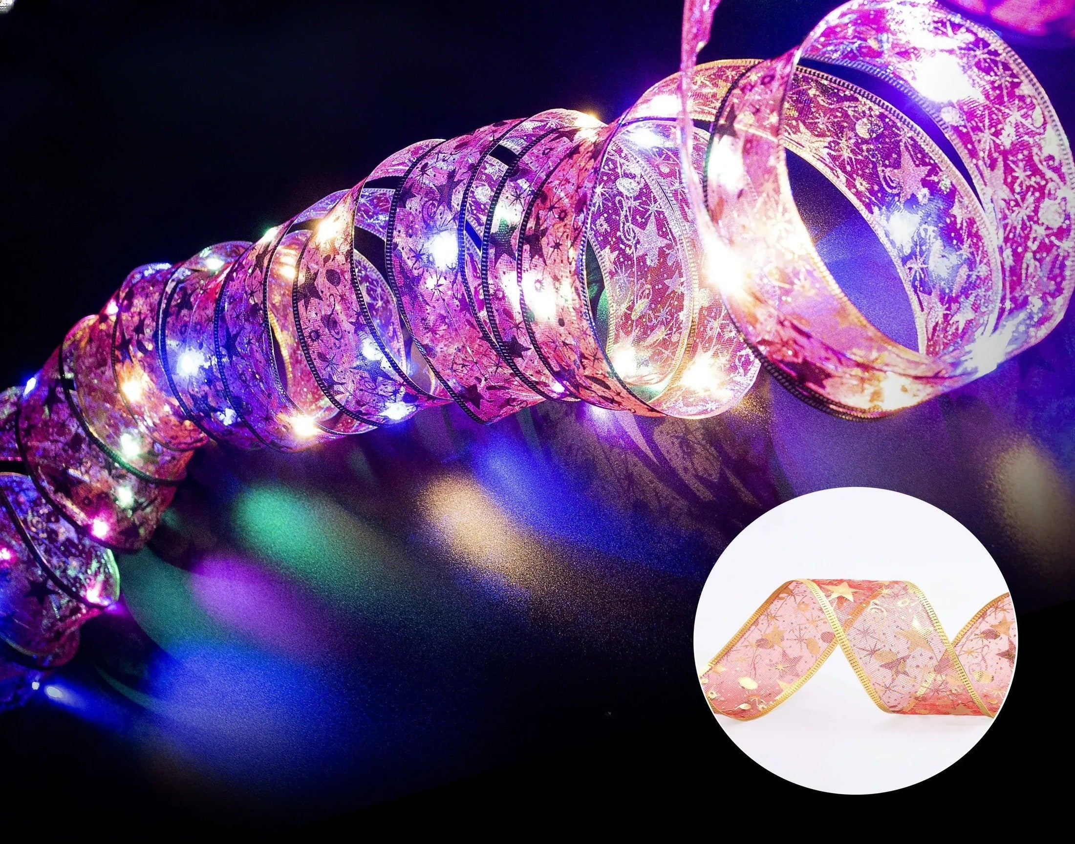 XmasSlinger | Christmas lights and ribbons 8