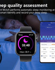 Zelara 2024 blood sugar Blood pressure heart frequency blood oxygen sleep monitoring waterproof smartwatch 5