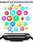 Zelara 2024 blood sugar Blood pressure heart frequency blood oxygen sleep monitoring waterproof smartwatch 7