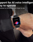 Zelara 2024 blood sugar Blood pressure heart frequency blood oxygen sleep monitoring waterproof smartwatch 8