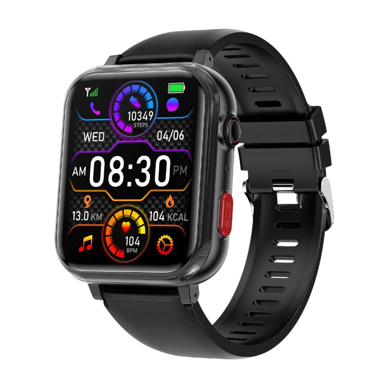 Zelara Calculation Ein-Klick-SOS call GPS positioning blood sugar texts and notification receive health smartwatch 0