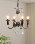 Zeniva | Vintage Style Crystal Chandelier for Bedroom Spaces 0