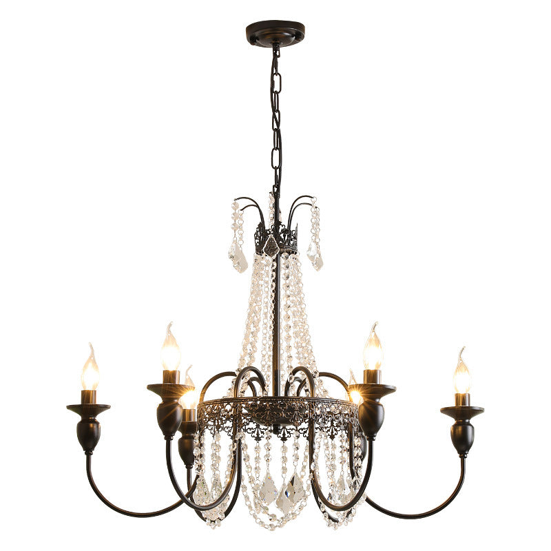 Zeniva | Vintage Style Crystal Chandelier for Bedroom Spaces 3