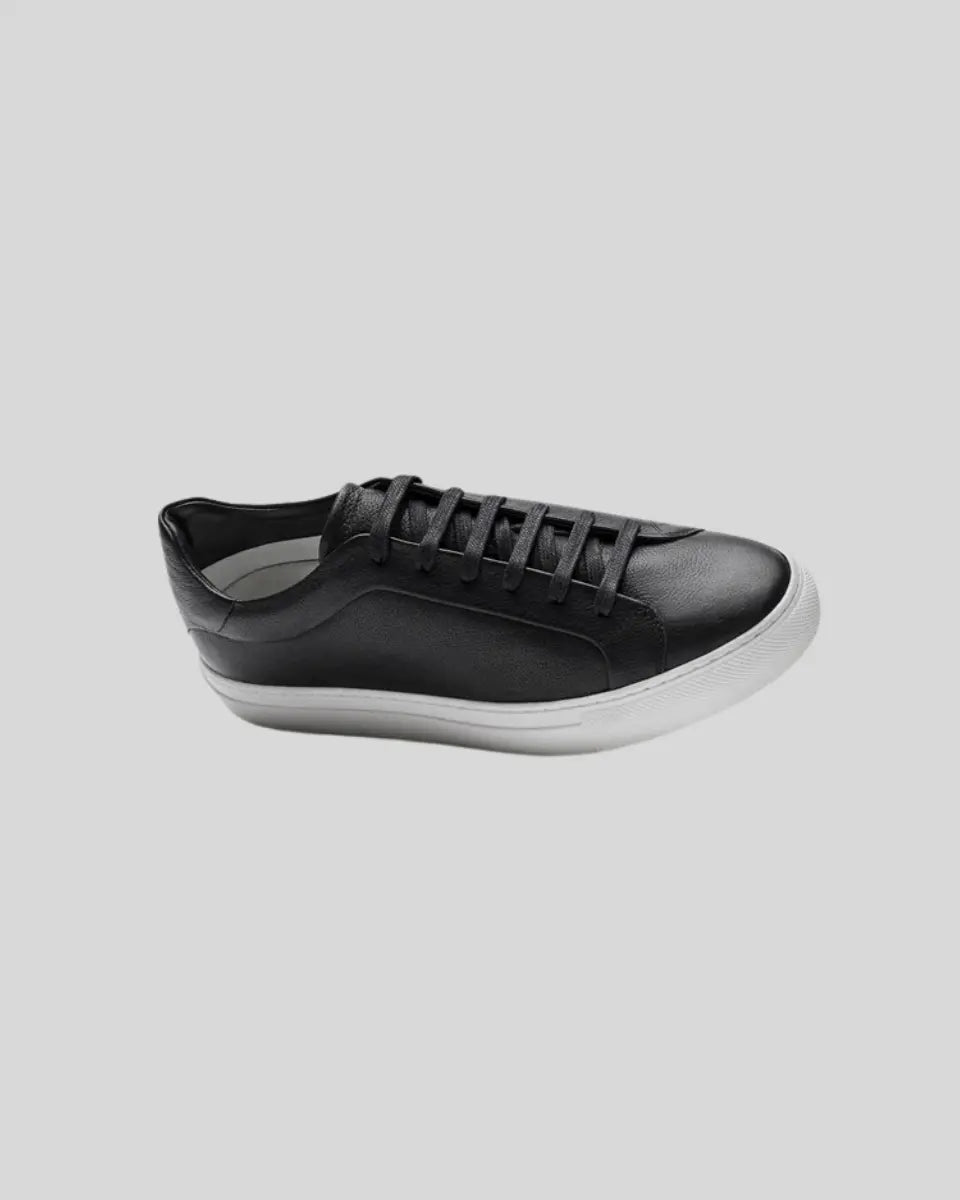 Ethan | Stylish Black Leather Sneakers 3