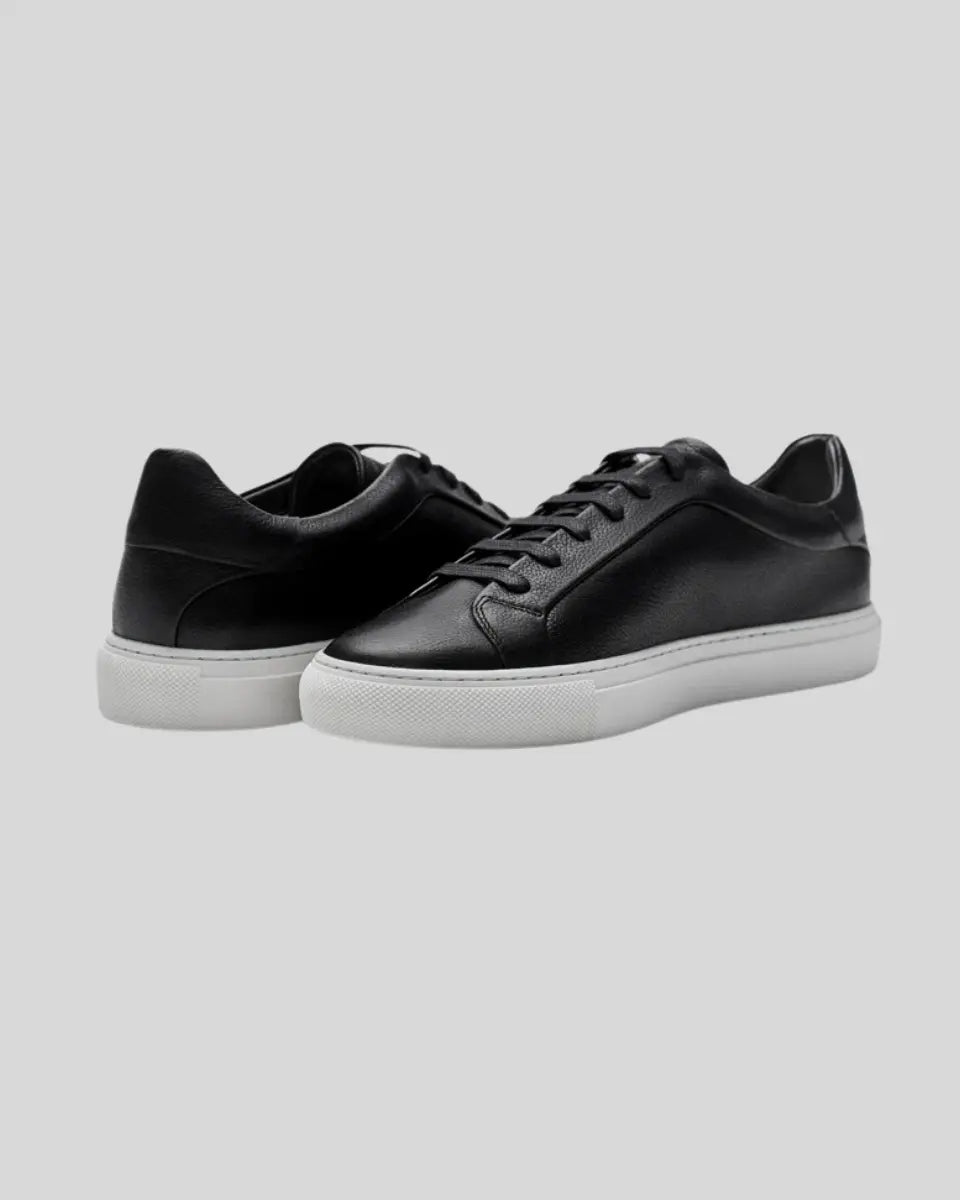 Ethan | Stylish Black Leather Sneakers 2