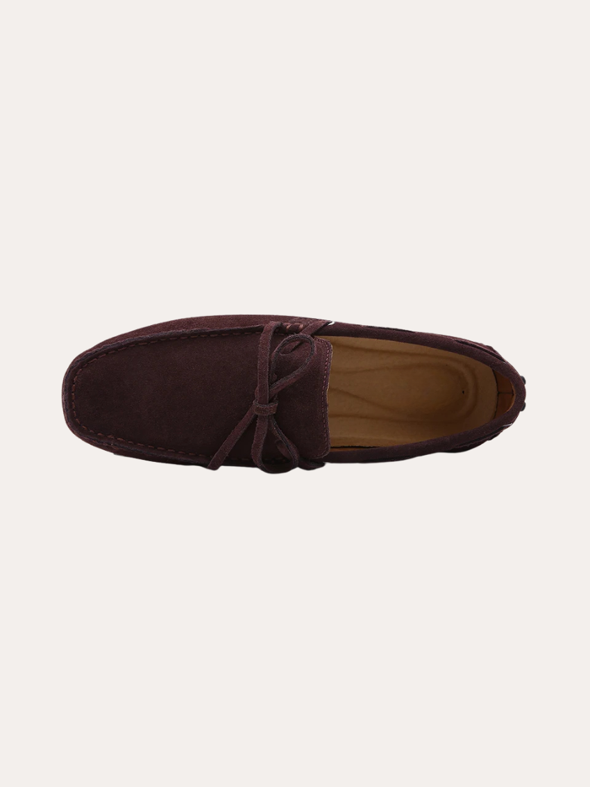 Ethan | Luxurious Dark Brown Suede Moccasins Shoes for Men 3