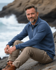 Modern zip-collar sweater for style and comfort