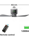 LED Night Light Ceiling Fan for Camping and Portable Use